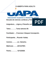 TAREA IX DE lOGICA Y FILOSOFIA jURIDICA