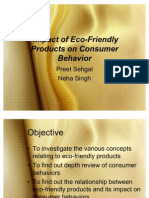 Impact of Eco-Friendly Products On Consumer Behavior