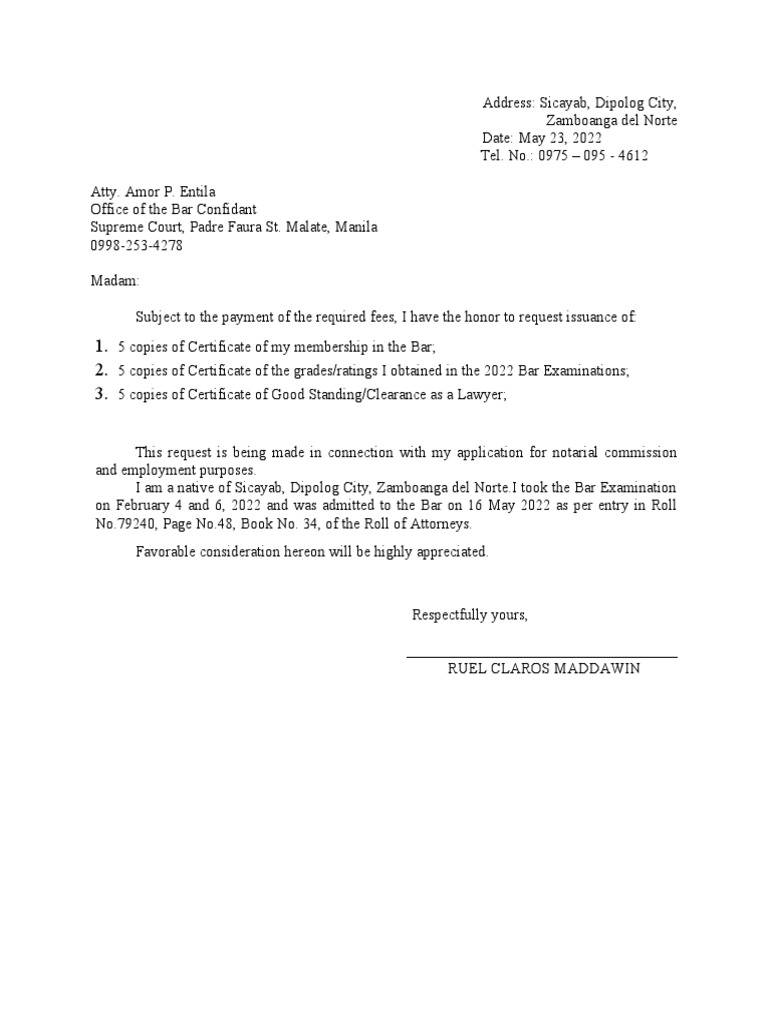 OBC Clearance Request PDF