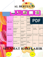 Jadual Bertugas: Selamat Hari Lahir