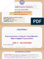 Signals and Systems Analysis Chapter Summary