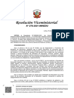 RVM N° 276-2021-MINEDU.CLASIFICADOR DE CARGOS