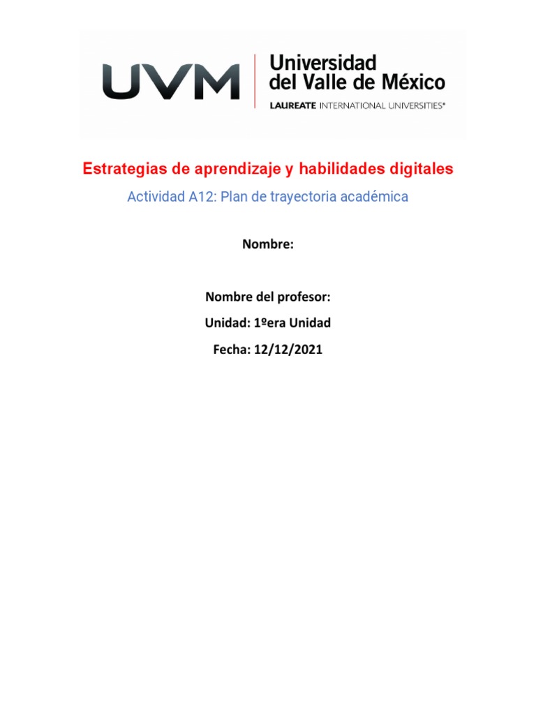 Estrategias de Aprendizaje UVM | PDF | Aprendizaje | Prueba (evaluación)
