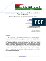 Evaluación de Competencias Con Actividades Académicas Interdisciplinares