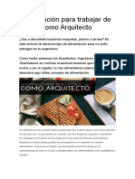 Alimentación para Trabajar de Noche Como Arquitecto