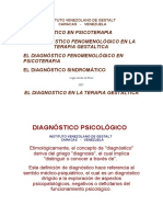 Diagnóstico en Psicoterapia Gestalt