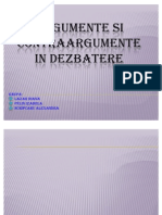 Argumente Si Contraargumente in Dezbatere Proiect Logik