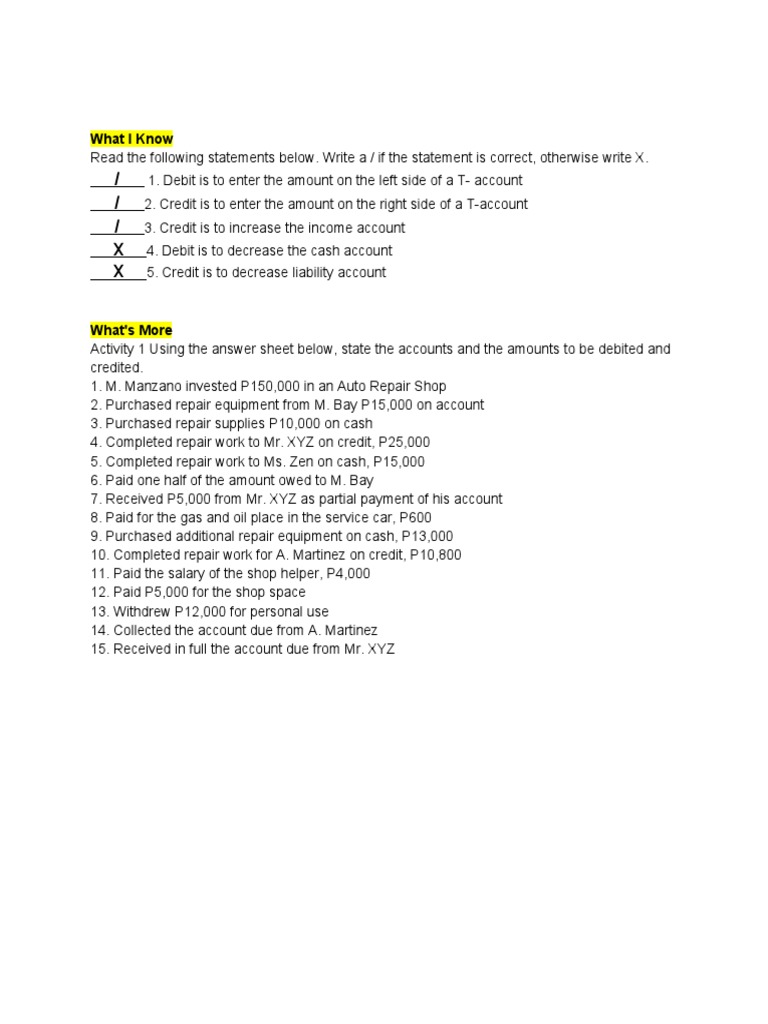 Accounting Basics - Debit and Credit Rules Explained | PDF | Debits And ...