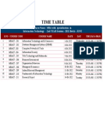 JNU MBA-IT 2nd Year (Uae & Oman) Exam Date Sheet