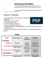 Culturing of Aerobes & Anaerobes