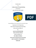 Fire Safety Analysis of Hospital Building: A Major Project On