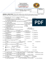 Fourth Periodic Test in Mapeh 6: Marka/Iskor