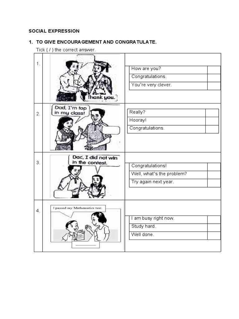 Social Expressions and Responses | PDF | Libraries