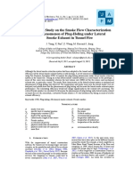 Yang Et Al. - 2018 - Numerical Study On The Smoke Flow Characterization and Phenomenon of Plug-Holing Under Lateral Smoke Exhaust in Tunnel Fire