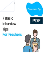 7 Basic Interview Tips: For Freshers