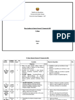 Plano de Ciências 5a Classe 2022