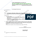 Penyampaian Kekurangan Dokumen Izin Prinsip Pindah Kantor Pusat PD. BPRMS