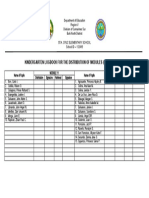 Kinder... Logbook For The Distribution of Modules 2021 - 2022