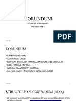 Corundum: Presented by Megha.M.R Integrated MSC