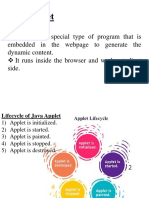 Java Applet Lifecycle and Methods