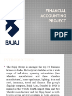 Financial Project On Bajaj