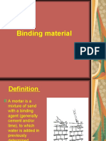 How binding materials bond construction elements