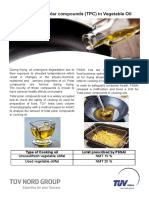 Determination of Polar Compounds (TPC) in Vegetable Oil: Type of Cooking Oil Limit Prescribed by FSSAI
