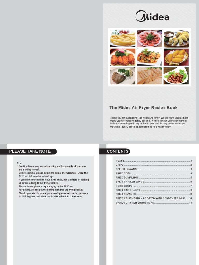 The Midea Air Fryer Recipe Book Pdf