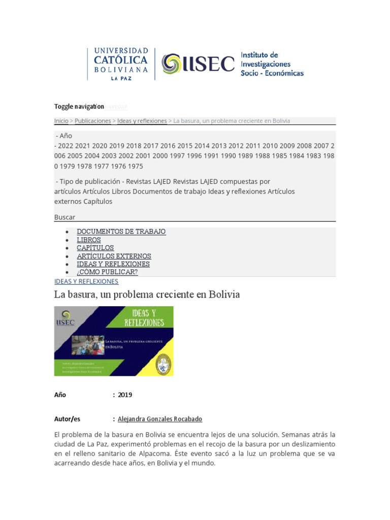Basura | PDF | Residuos | Reciclaje