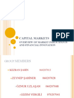 Overview of Market Participants and Financial Innovation