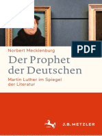 Der Prophet Der Deutschen Martin Luther