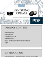 Vanishing Cream: by Farhat Fatma & Gyanendra Dixit