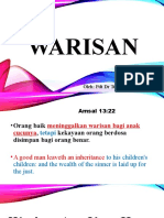 WARISAN YANG BERKAH