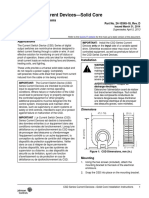 CSD Series Current Devices-Solid Core: Installation Instructions