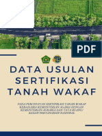 Buku Data Usulan Sertifikasi Tanah Wakaf 2021 Rev
