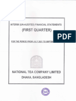 Un-Audited 1st Quarter FS 2021-22