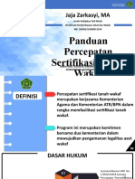 Panduan Percepatan Sertifikasi Tanah Wakaf