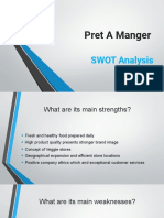 Pret A Manger: SWOT Analysis