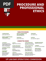 IV. UP - Procedure and Professional Ethics