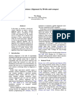 Improve Sentence Alignment by Divide-And-Conquer: Wu Zhang