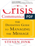 Steven Fink - Crisis Communications - The Definitive Guide To Managing The Message-McGraw-Hill Education (2013)