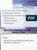 Indirectness in Bad-News Messages