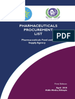 PFSA - S Pharmaceuticals List