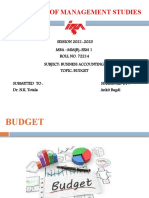 Ankit Bagdi (Sec. B) (72214) Business Accounting (Budget)