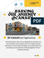 Embarking Our Journey @canary: by Grade 10