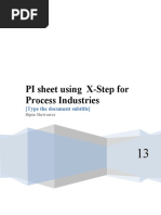 PI Sheet Using X-Step For Process Industries: (Type The Document Subtitle)