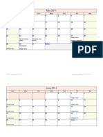Calendar W Due Dates
