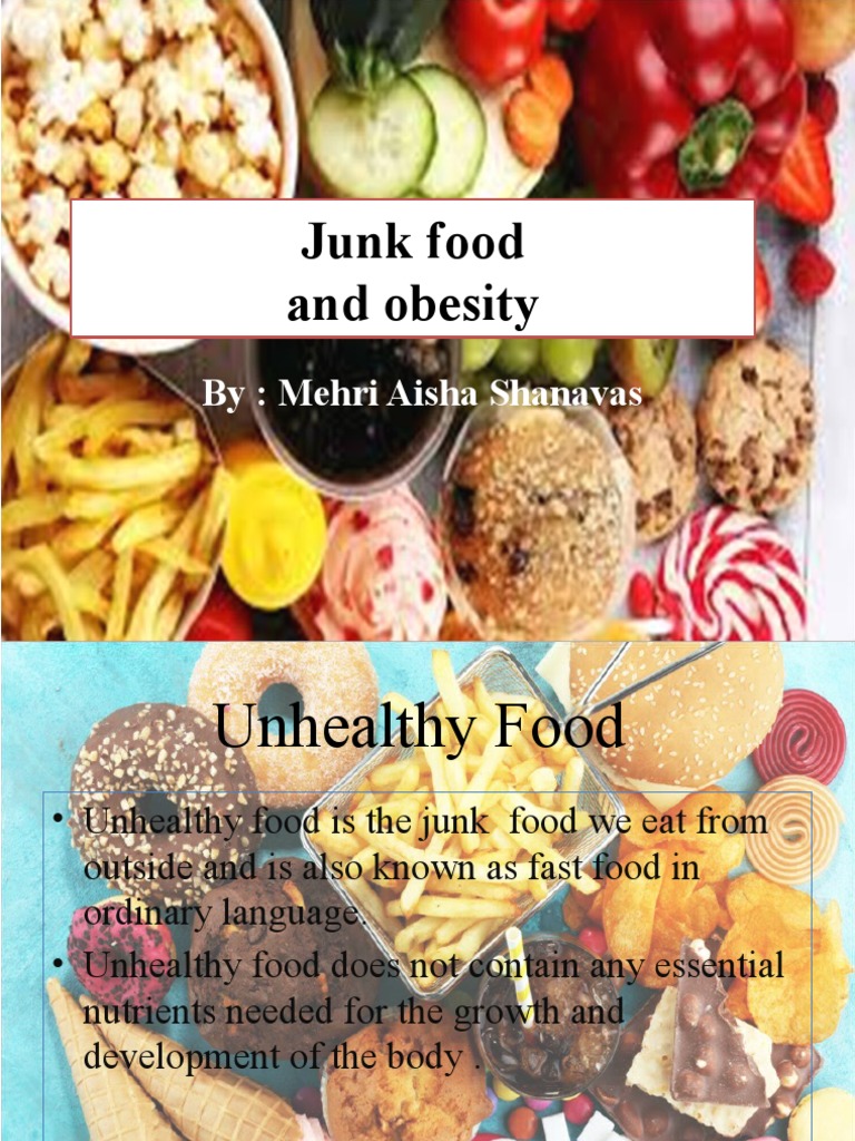 hypothesis on junk food and obesity