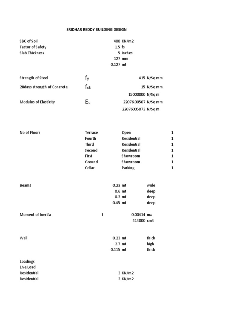 Beam and Slab Design | PDF | Architectural Elements | Materials