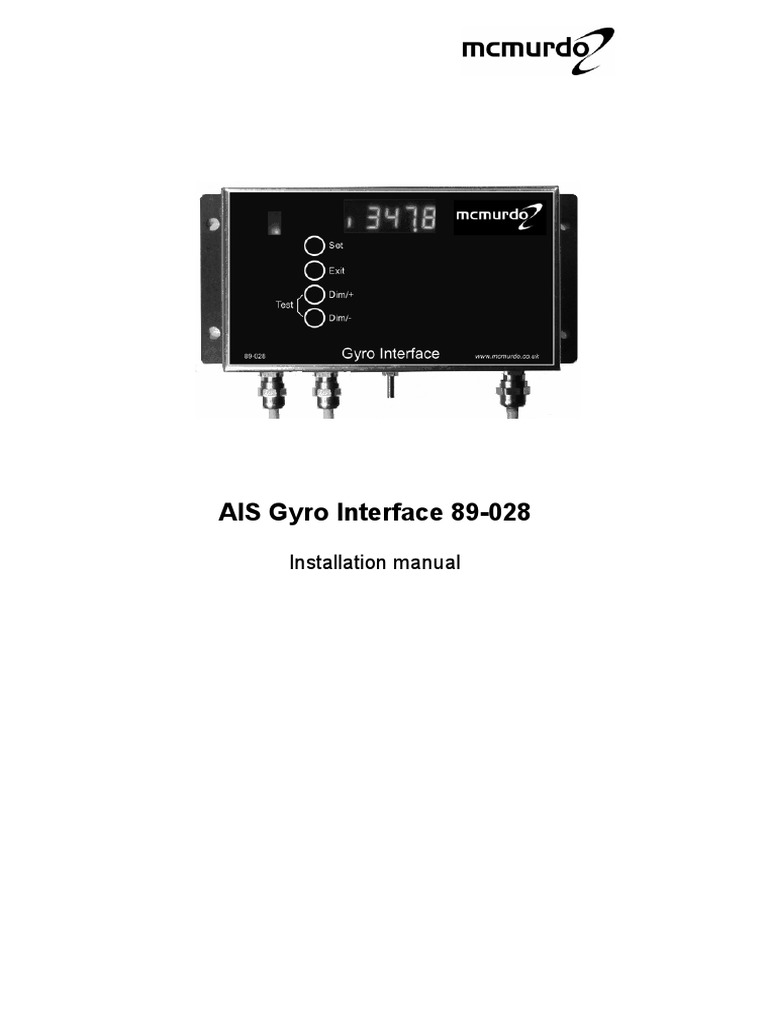 AIS Gyro Interface 89-028: Installation Manual | PDF | Alternating ...
